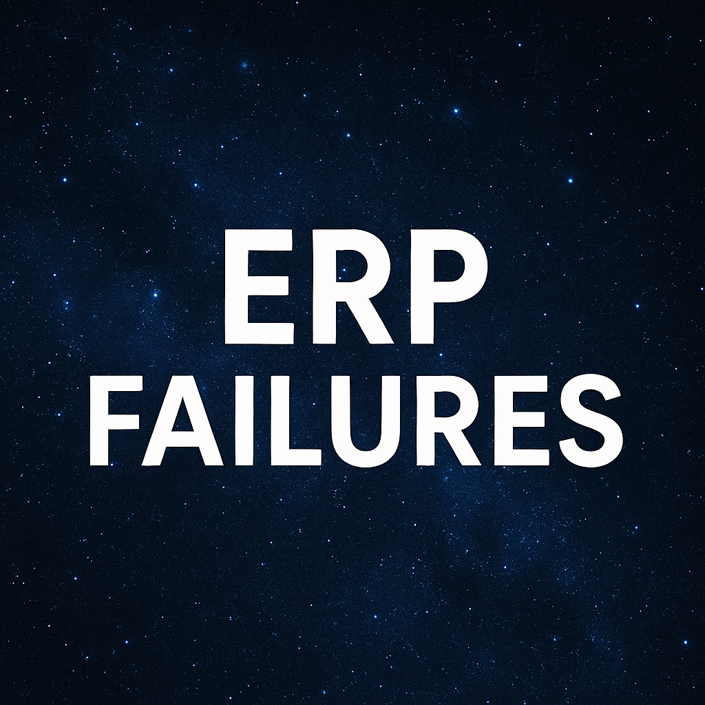 ERP Failures: Stop Blaming Your Vendors, Start Fixing Your Planning 1 ERP Failures